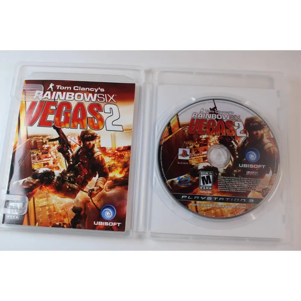2 game lot/bundle: Rainbow Six Vegas 1 + 2 (Sony Playstation 3, PS3) Complete